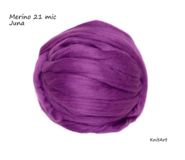 Uni Merino Juna, Lila Rot Stich